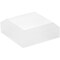 Plymor Frosted Acrylic Square Beveled Display Base, 2" W x 2" D x 0.75" H